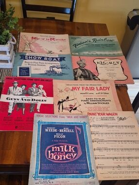 Vintage Sheet Music- 8 Total